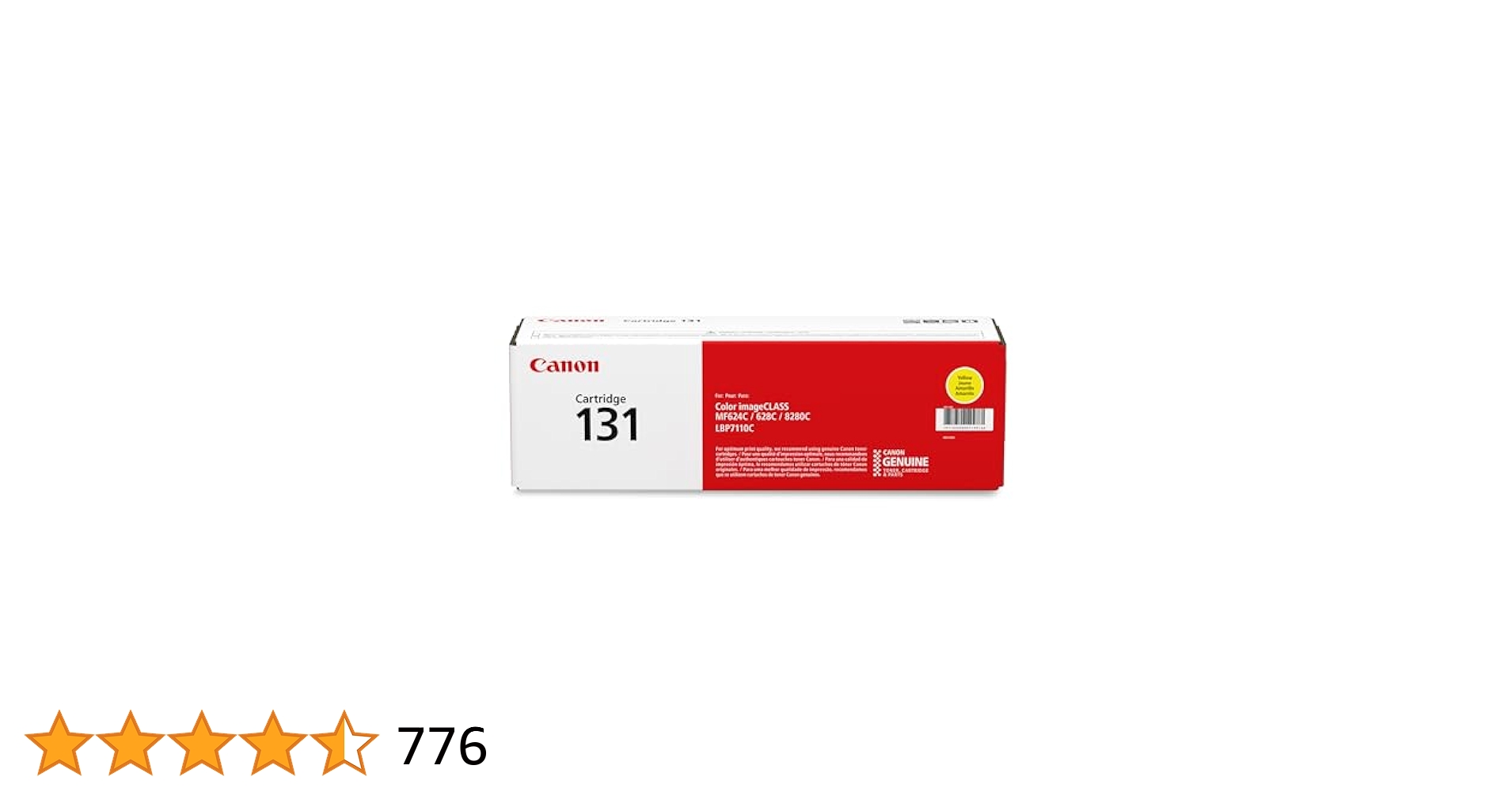 【新品未開封】Canon Cartridge 069 (Yellow) Canon Toner 069 XL High Yield Toner Cartridge Black 5098C001